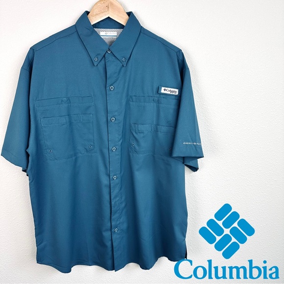 Columbia Other - Columbia PFG Omni-shade short-sleeve button-down shirt